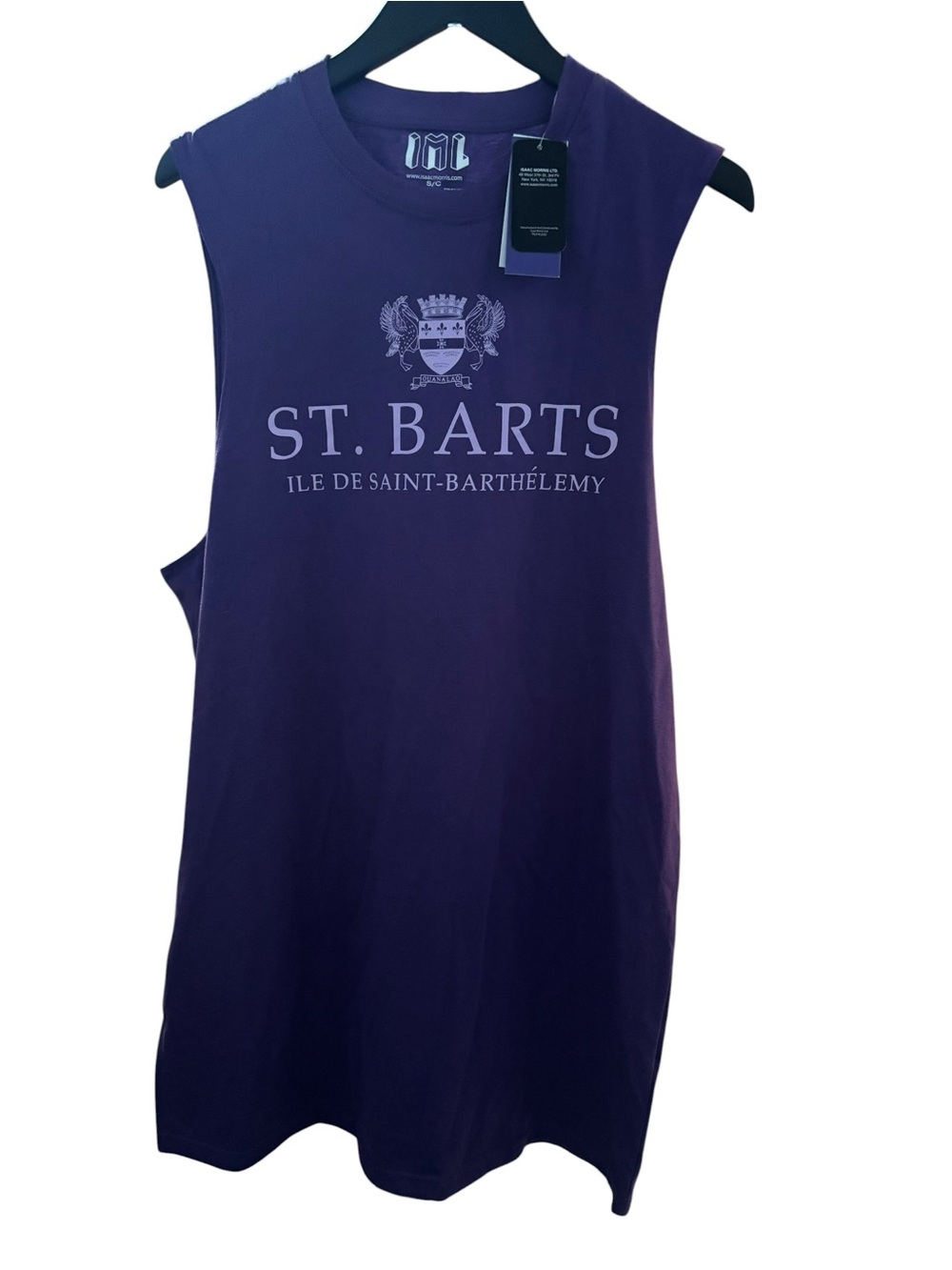 New With Tags Isaac Morris St. Barts Muscle Tee Purple